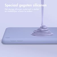 Accezz Liquid Silicone Backcover Apple iPad 9 (2021) 10.2 inch / iPad 8 (2020) 10.2 inch / iPad 7 (2019) 10.2 inch - Lila