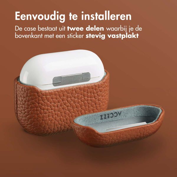 Accezz Echt Leren Case AirPods 3 - Cognac