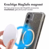 imoshion Clear Glitter Backcover met MagSafe Samsung Galaxy S24 - Goud