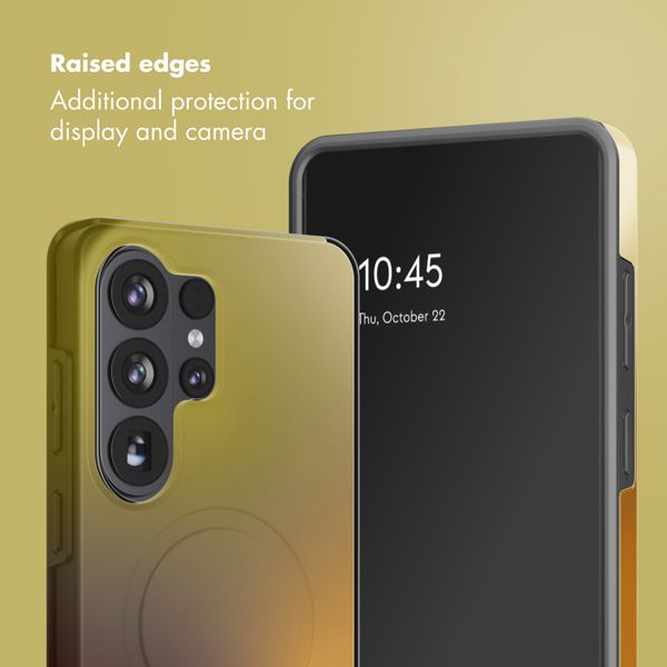 Selencia Vivid Back Cover with MagSafe Samsung Galaxy S26 Ultra - Gradient Olive Dust