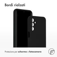 Accezz Liquid Silicone Backcover Samsung Galaxy A15 (5G/4G) - Zwart