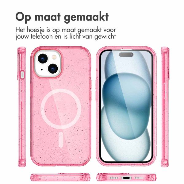 imoshion Sparkle Backcover met MagSafe iPhone 15 - Roze