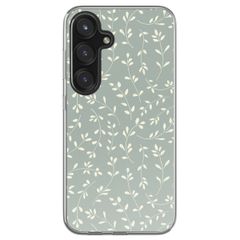 imoshion  Design hoesje Samsung Galaxy S25 - Smoke Green Flowers