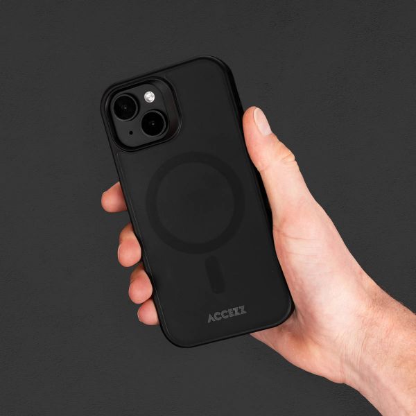 Accezz Rugged Frosted MagSafe Backcover Samsung Galaxy S25 FE - Zwart