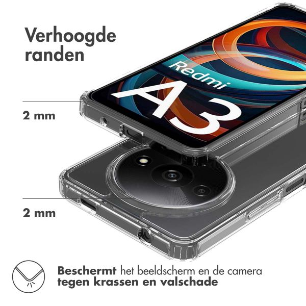 Accezz Xtreme Impact Backcover Xiaomi Redmi A3 - Transparant