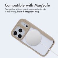 imoshion Transparent Wallet Case with MagSafe Apple iPhone 18 Pro / 17 Pro - Beige