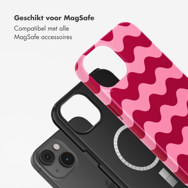 Selencia Vivid Tough Backcover met MagSafe iPhone 14 - Wave Vibes Lipstick