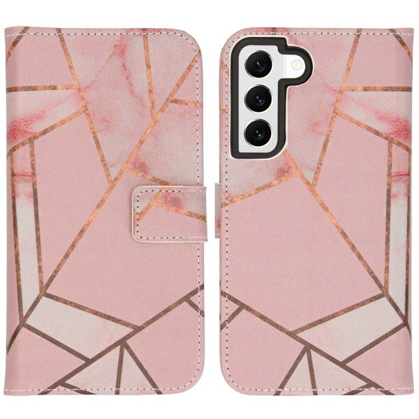 imoshion Design Softcase Bookcase Samsung Galaxy S22 - Pink Graphic