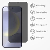 Accezz Gehard Glas Privacy Screenprotector Samsung Galaxy S24 Plus / S25 Plus - Transparant