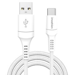 imoshion Braided USB-C naar USB-A kabel - 3 meter - Wit