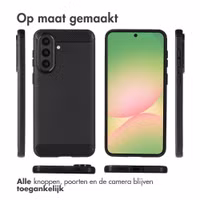 imoshion Brushed Backcover Samsung Galaxy A57 (5G) - Zwart