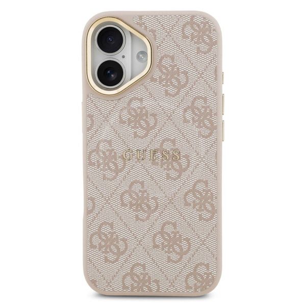Guess Classic 4G Logo Backcover met MagSafe Apple iPhone 17 - Roze