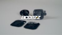 Accezz EasyLock telefoonhouder auto - inclusief hoesje Apple iPhone 14 Pro - Ventilatierooster - 360 graden draaibaar - Zwart