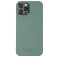 Holdit Silicone Case Apple iPhone 12 (Pro) - Moss Green