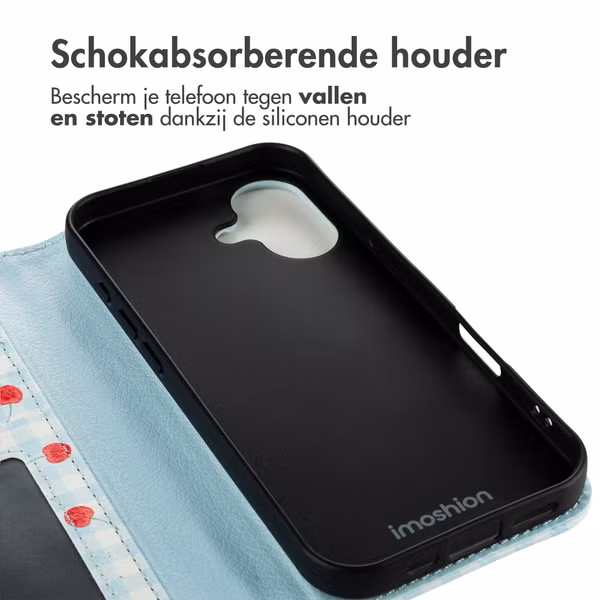 imoshion Design Bookcase Apple iPhone 17 - Cherry Check