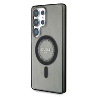 Guess MagSafe IML Rhinestones Case Samsung Galaxy S25 Ultra - Zwart