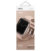 Uniq Linus AiroSoft™ Siliconen bandje Apple Watch Series 1 t/m 9 / SE (38/40/41 mm) | Series 10 / 11 (42 mm) - Rose Pink