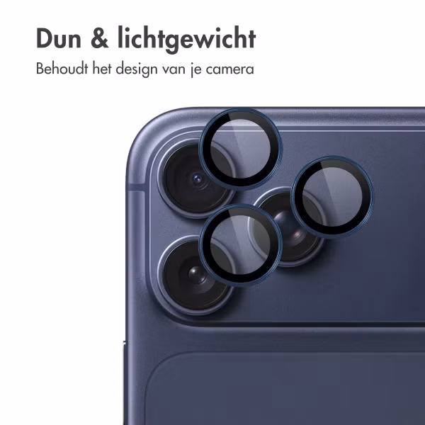 imoshion 2 Pack Camera lens protector Apple iPhone 17 Pro / 17 Pro Max - Dark Blue