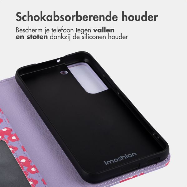imoshion Design Bookcase Samsung Galaxy S22 - Dusty Rose Blossoms