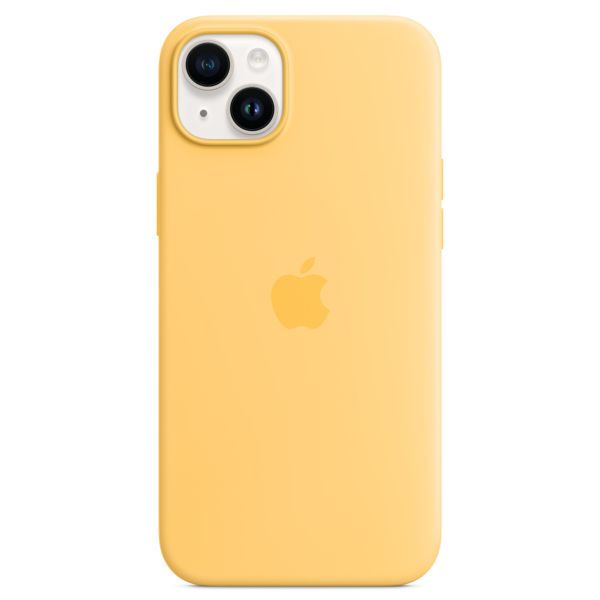 Apple Silicone Back Cover with MagSafe Apple iPhone 14 Plus - Sunglow