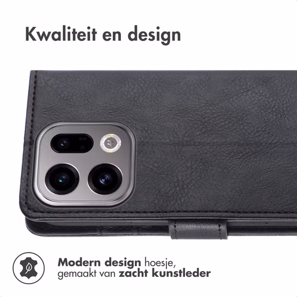 imoshion Luxe Bookcase Oppo Find X9 - Zwart