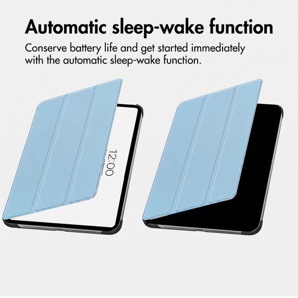 imoshion Trifold Book Case Apple iPad Air 13 inch (2026) M4 / (2025) M3 / (2024) M2 - Light Blue