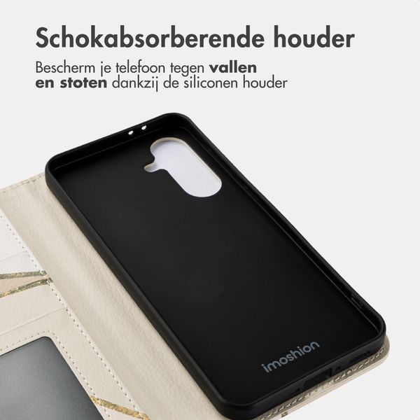 imoshion Design Bookcase Samsung Galaxy A56 - Beige Graphic