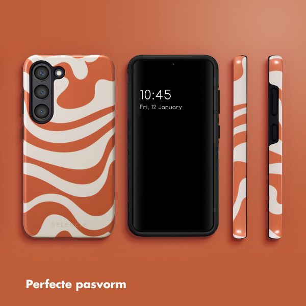 Selencia Vivid Backcover Samsung Galaxy S23 - Dream Swirl Orange