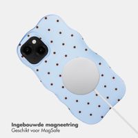 Selencia Vivid Wavy Backcover met MagSafe Apple iPhone 14 / 13 - Happy Dots Digital Sky