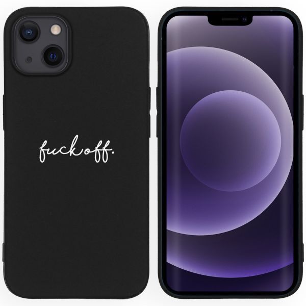 imoshion Design hoesje iPhone 13 - Fuck Off - Zwart