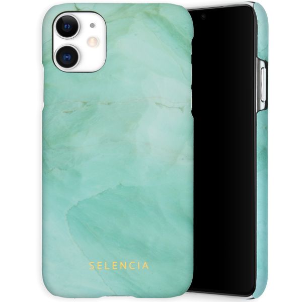 Selencia Maya Fashion Backcover iPhone 11 - Marble Green