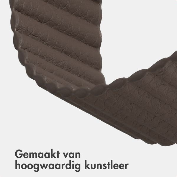 imoshion Magnetisch kunstleren bandje Apple Watch | 44/45/46/49 mm - Donkerbruin