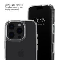 Selencia Backcover met afneembare haakjes iPhone 16 Pro - Transparant