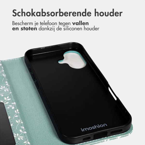 imoshion Design Bookcase Apple iPhone 17 - Smoke Green Flowers