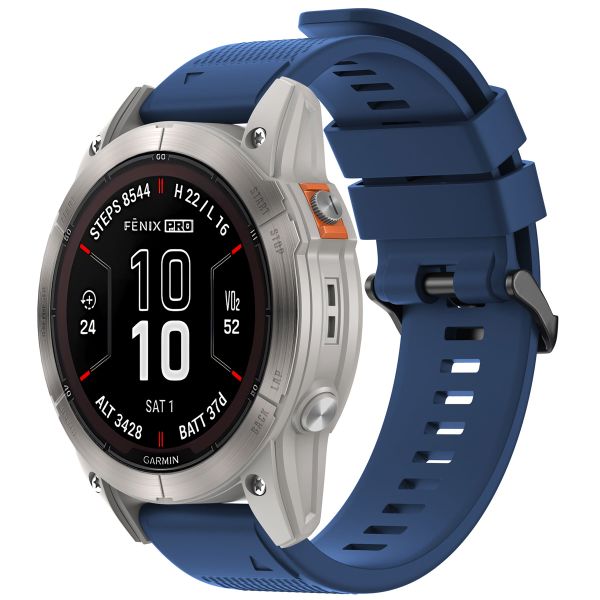 imoshion QuickFit® Siliconen bandje voor Garmin Watch | 26 mm aansluiting - Donkerblauw