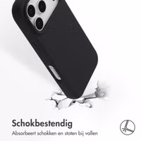 Accezz Liquid Silicone Backcover met MagSafe Apple iPhone 17 Pro - Zwart