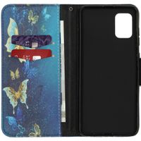 Design Softcase Bookcase Samsung Galaxy A31 - Vlinders