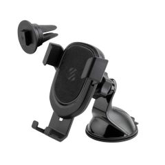 Scosche GravityDrop 3-in-1 Telefoonhouder Auto - Universeel - Dashboard / Voorruit / Ventilatierooster - Zwart
