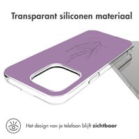 imoshion Design hoesje iPhone 14 Pro Max - Floral Purple