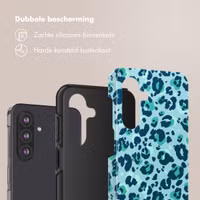 Selencia Vivid Backcover Samsung Galaxy A26 - Wild Spots Light Blue