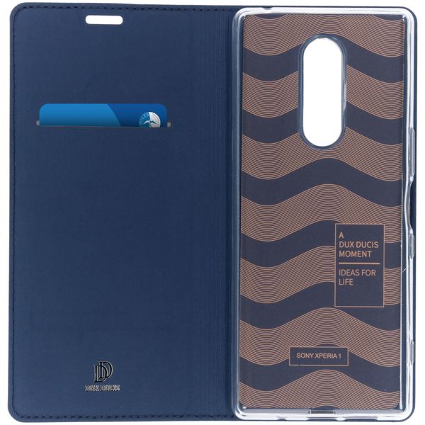 Dux Ducis Slim Softcase Bookcase Sony Xperia 1 - Blauw