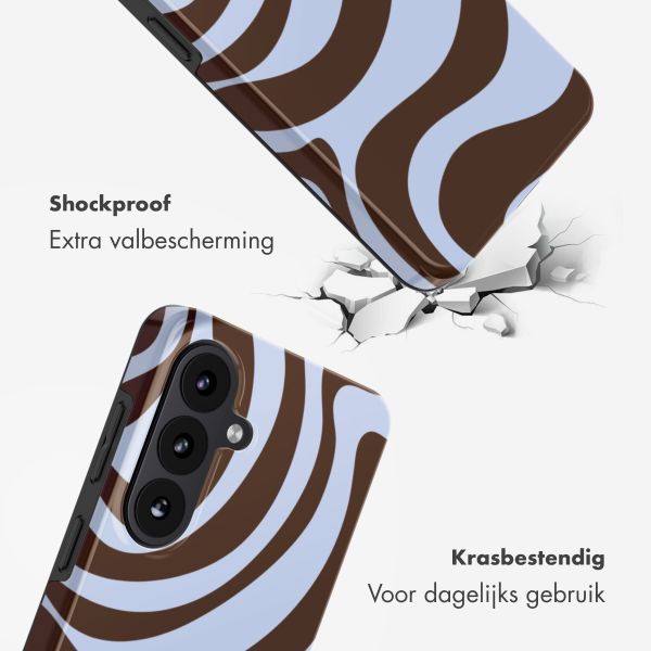 Selencia Vivid Backcover met MagSafe Samsung Galaxy S26 FE - Dream Swirl Chocolate
