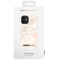 iDeal of Sweden Fashion Backcover iPhone 12 Mini - Rose Pearl Marble