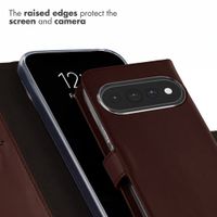 Selencia Genuine Leather Wallet Case Google Pixel 11 / 11 Pro - Dark Brown