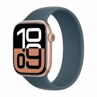 Apple Siliconen solobandje Apple Watch Series 1 - 11 / SE / Ultra (44/45/46/49 mm) - Maat 8 - Lake Green
