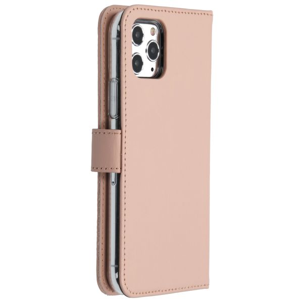 Selencia Echt Lederen Bookcase iPhone 11 Pro - Roze