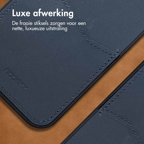 Accezz Premium Leather Card Slot Backcover iPhone 13 Pro Max - Donkerblauw