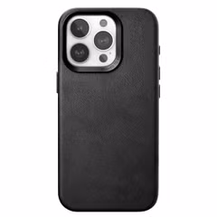 Woodcessories Bio Leather Case MagSafe Apple iPhone 15 Pro Max - Zwart