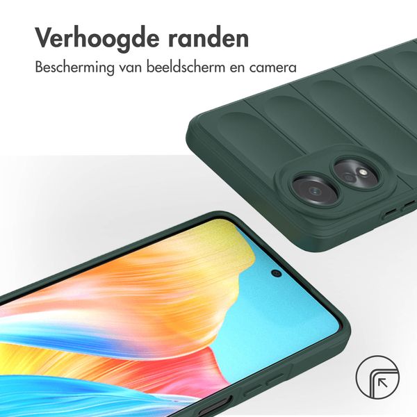 imoshion EasyGrip Backcover Oppo A58 (4G) - Donkergroen