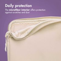 imoshion Laptop sleeve with storage pocket 13 inch - Sandstone